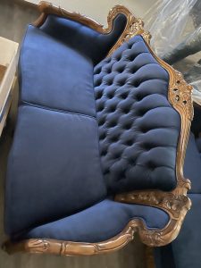 blue sofa