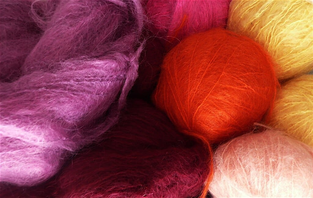 dyed mohair