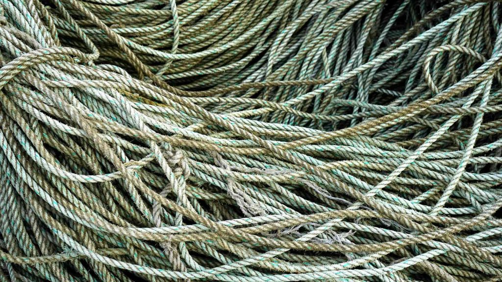 thin nylon rope or cord