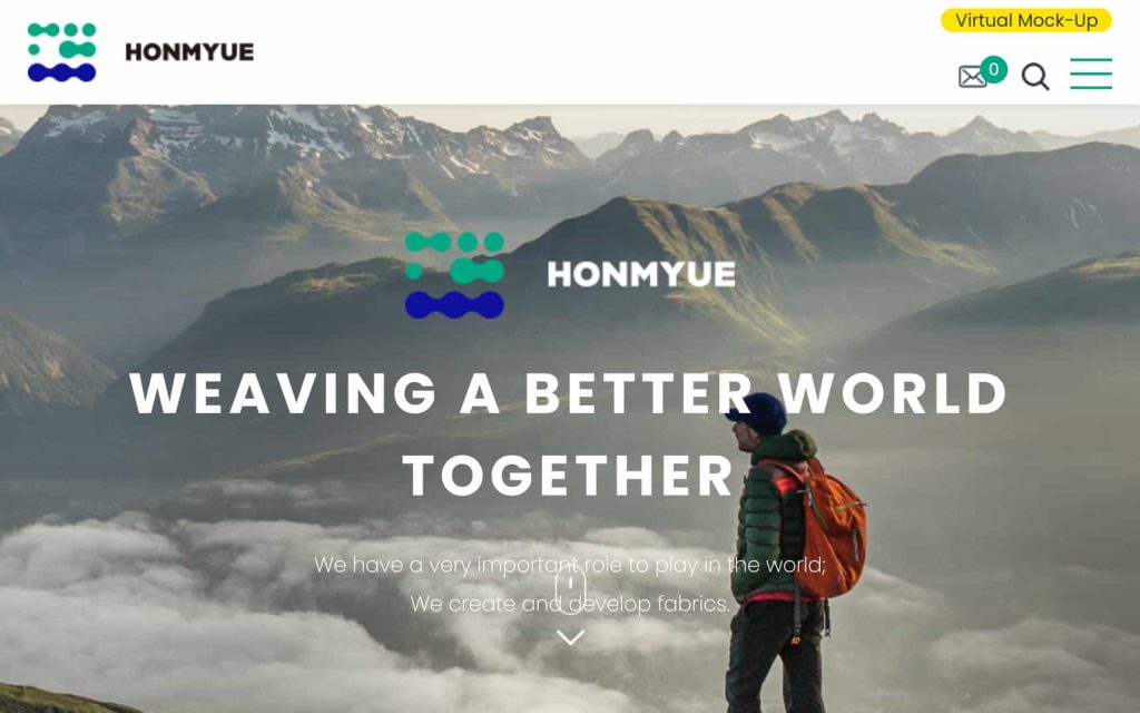 Honmyue website home page