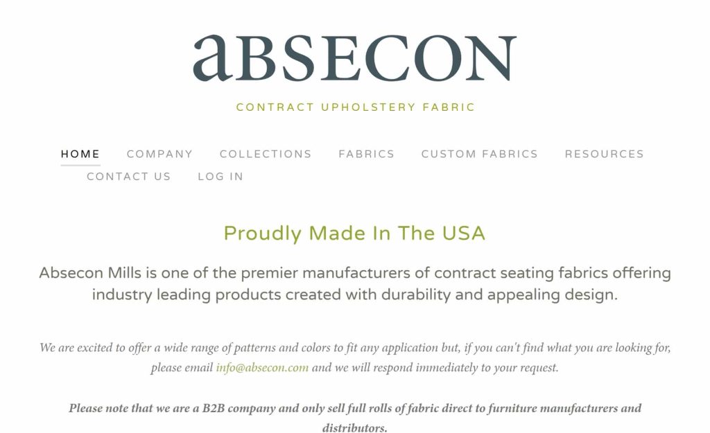 fabric manufacturing website